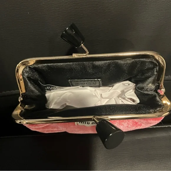 Miu Miu Pink Velvet Clutch - Picture 2 of 2